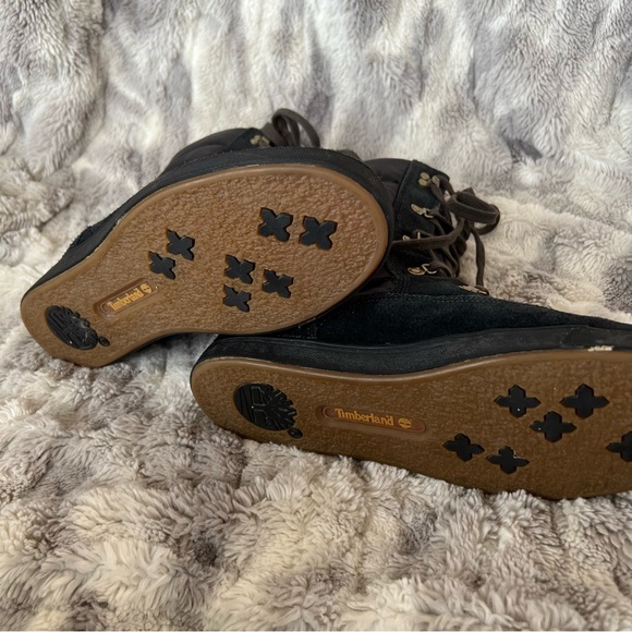 Timberland EUC Black Suede Deering Puffer Winter Boots Size 10 - Picture 6 of 10